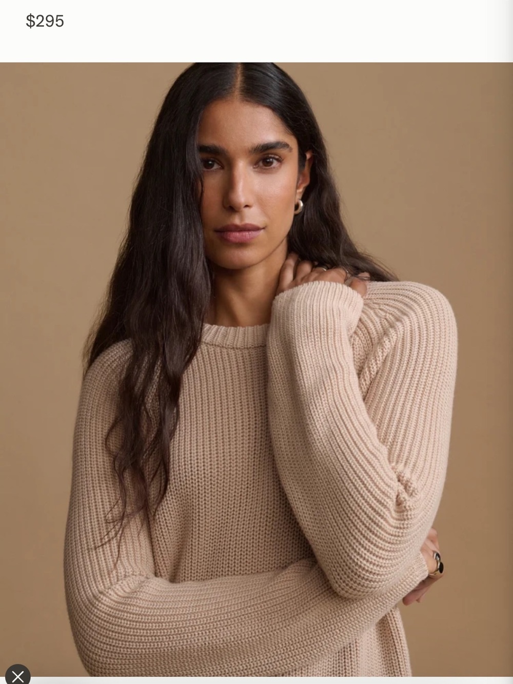 Jenni Kayne Ribbed Crewneck Sweater in blush